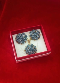 Korean Pendant Set - Blue