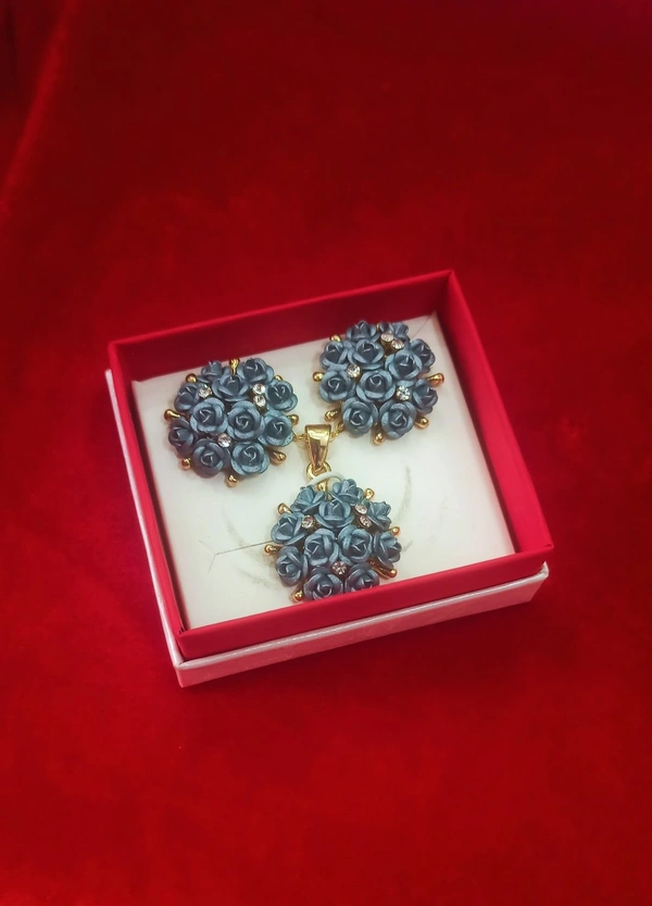 Korean Pendant Set - Blue