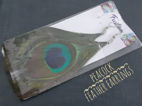 Peacock Feather Earrings 