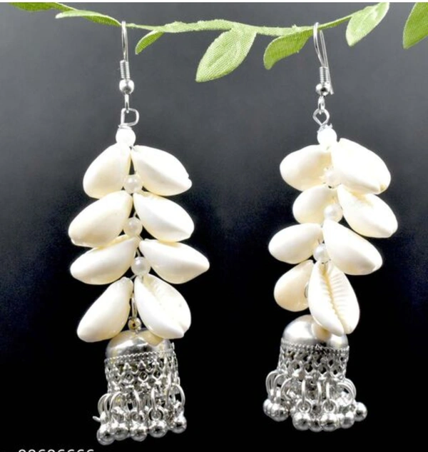 Cowrie Shell Jhumka Cer03
