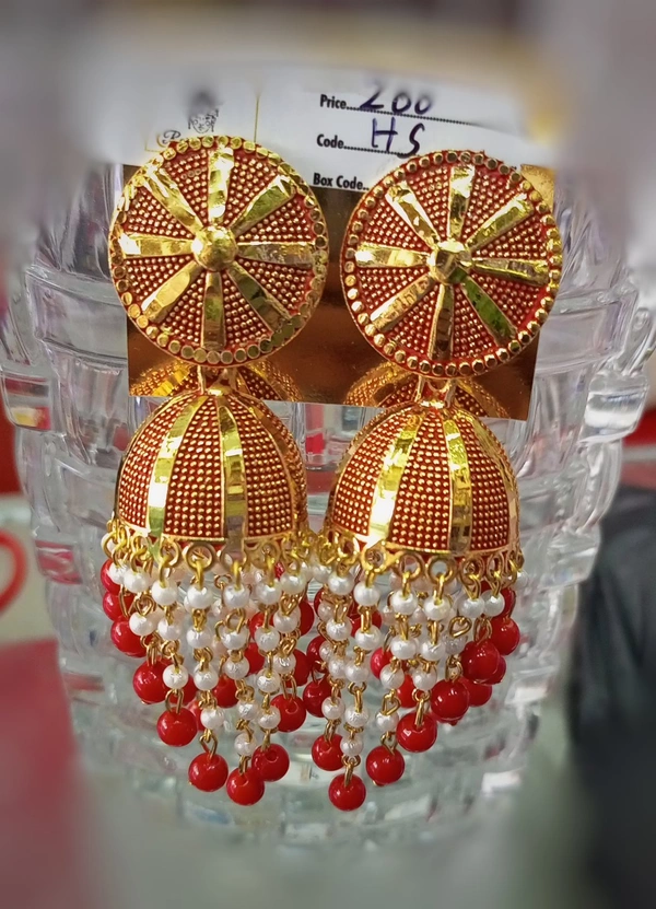 Jhumka Jh07 - Red
