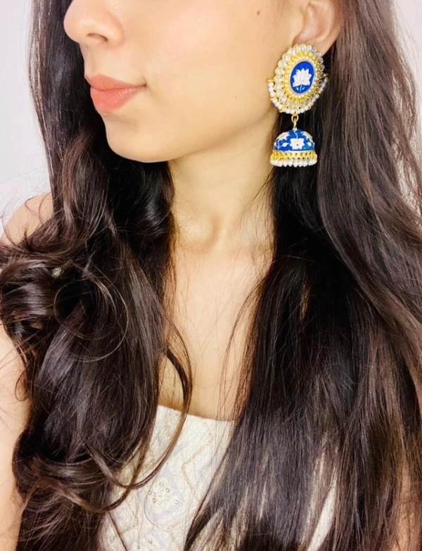 Krafter Meenakari jhumki mjh1
