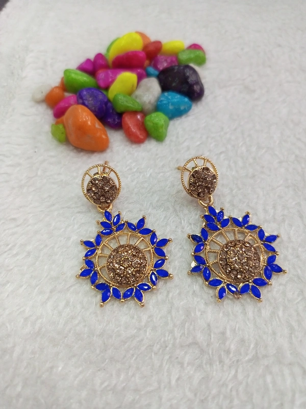 Krafter  Small Earring Smer2 - blue