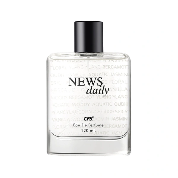 Cfs News Daily Perfume  - TOP NOTES :  Zesty Strawberry, Grapefruit blends, Lavender  HEART NOTES :   Lilly, Jasmin  BASE NOTES :   White Musk, Amber, Patchouli