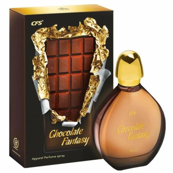 CHOCOLATE FANTASY - TOP NOTES :  Pear, Ginger, Coriander, Cherry  HEART NOTES :   Basil, Red Pepper, Sage  BASE NOTES :   Amber, Patchouli, Dark Chocolate, Vanilla
