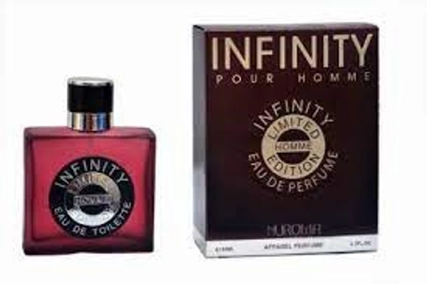 CFS INFINITY MEN BROWN - TOP NOTES :  Aldehydes, Mandarin, Lavender, Brazalian Orange  HEART NOTES :   Cyclamen, Black Pepper, Seagrass, Jasmine  BASE NOTES :   Sandelwood, Musk, Guaiac wood, Cedar.