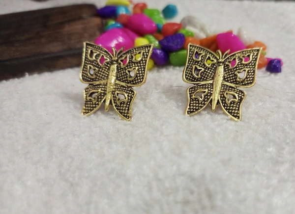 Butterfly Stud Tp7 - Silver