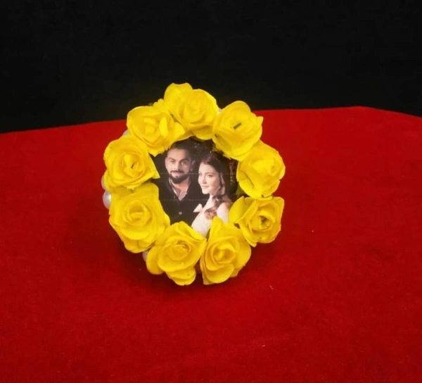 Customised Floral Photo Ring 