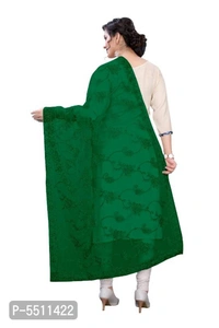 Latest Attractive Net Embroidered Dupatta - Length: 2.25 (in metres), Green