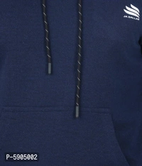 Full Sleeve Solid Men Sweatshirt - Navy Blue, M