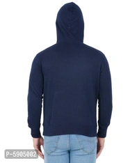 Full Sleeve Solid Men Sweatshirt - XL, Navy Blue