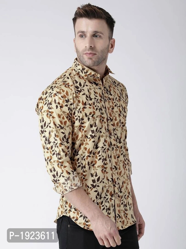 Hangup Multicoloured Cotton Blend Printed Slim Fit Casual Shirt - Size: 40, Chest: 44.0 ( inches), Multicoloured