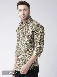 Hangup Multicoloured Cotton Blend Printed Slim Fit Casual Shirt - Multicoloured, Size: 38, Chest: 42.0 (inches)