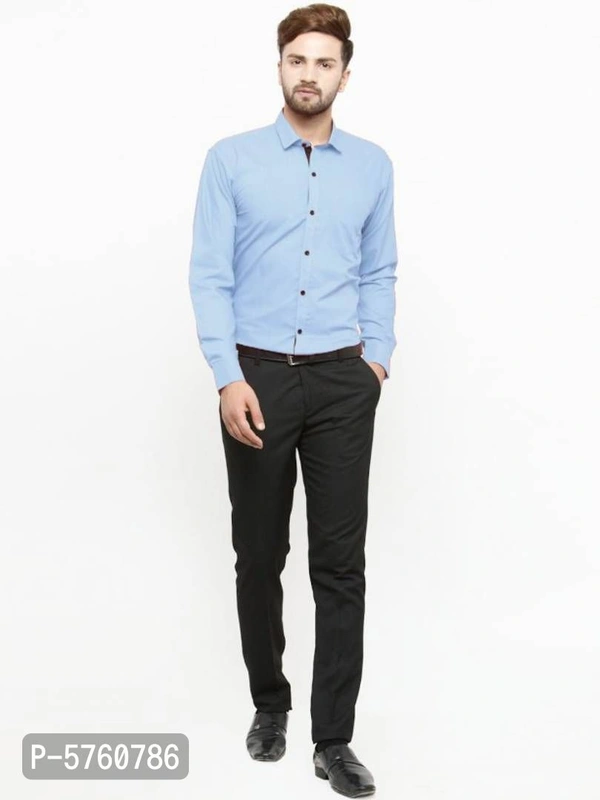 Cotton Long Sleeve Fully Stitched Formal Shirt for Men - Multicoloured, L