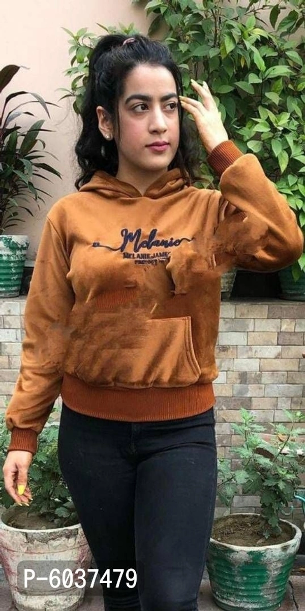 WINTER WEAR WOMEN SWEATSHIRT - Brown, M