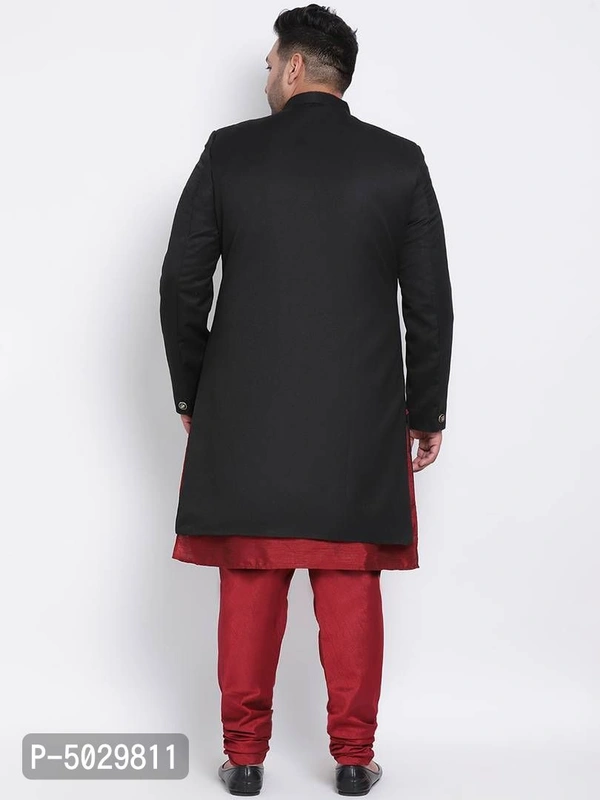 3 Piece Kurta Pyjama Sherwani - Multicoloured, 40