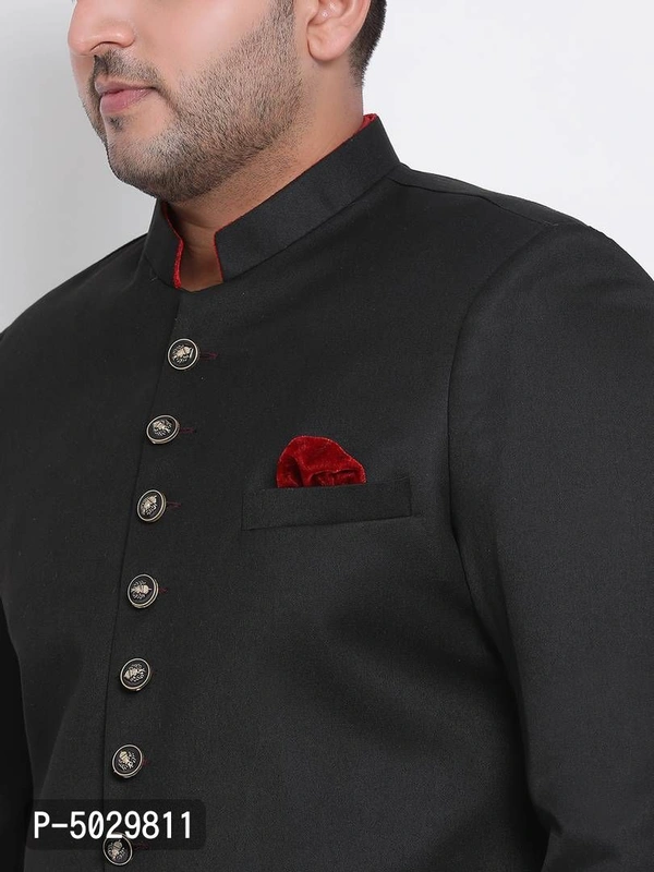 3 Piece Kurta Pyjama Sherwani - Multicoloured, 40