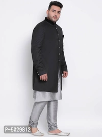 3 Piece Kurta Pyjama Sherwani - Multicoloured, 44