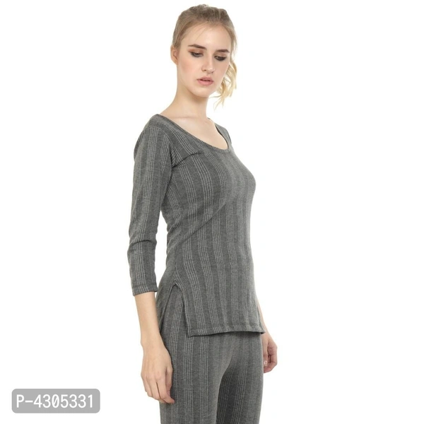Women Full Sleeve Night Thermal Vest Top  - XL