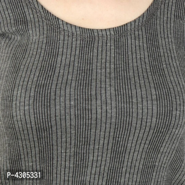 Women Full Sleeve Night Thermal Vest Top  - XL