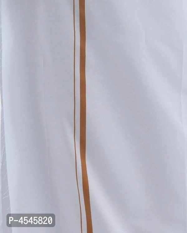 Men's Multicoloured Cotton Without pocket Dhotis - Multicoloured
