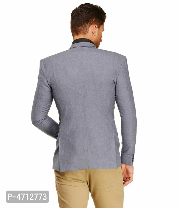 Fashionable Blue Polyviscose Jacket For Men - Blue, XL(42 inches)