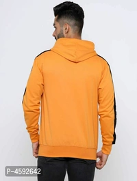 Men Full Sleeve Sweatshirts With Hood - Golden, M(42 inches)
