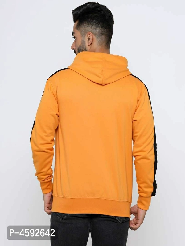 Men Full Sleeve Sweatshirts With Hood - Golden, M(42 inches)