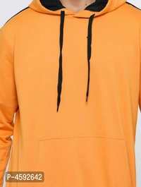 Men Full Sleeve Sweatshirts With Hood - Golden, L(44 inches)