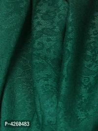 Modern Olive Wool Jaquard Woven Shawl For Men - Olive, Length - 240 cm X Width - 90 cm