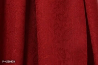 Modern Red Wool Jaquard Woven Shawl For Men - Red, Length - 240 cm X Width - 90 cm