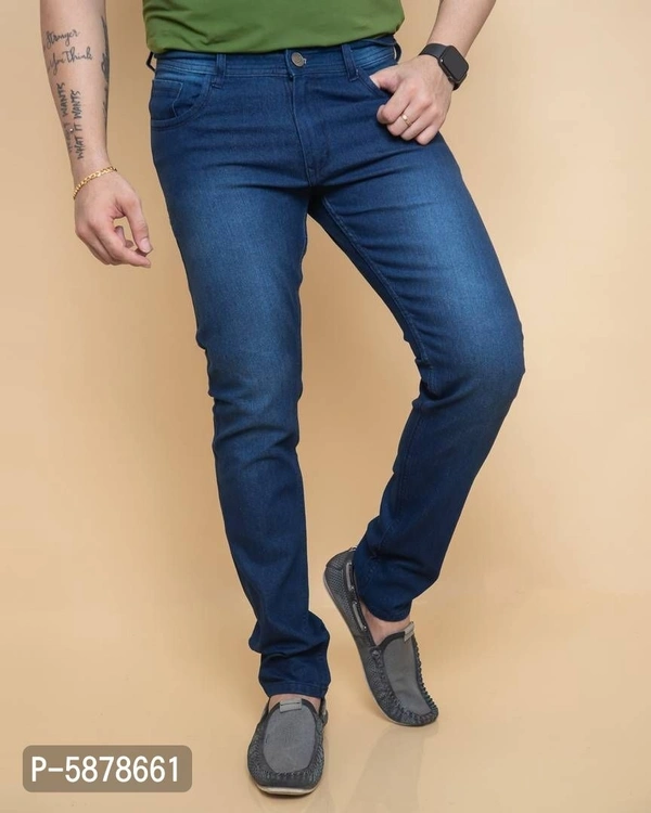 Men's Slim Fit Denim Jeans - 36 inches, Blue