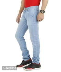 Blue Faded Denim Regular Fit Mid-Rise Jeans - 28 inches, Blue