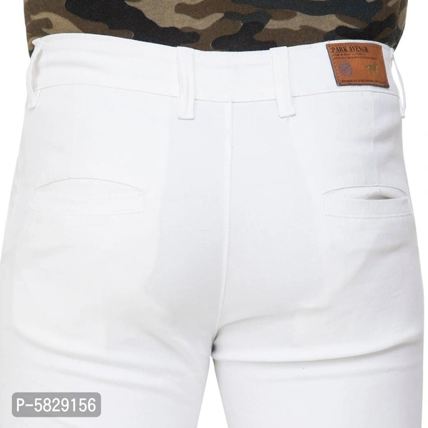 Regular Fit Trouser For Men - 28 inches, White