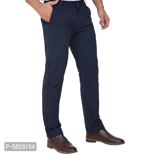 Regular Fit Trouser For Men - Navy Blue, 32 inches