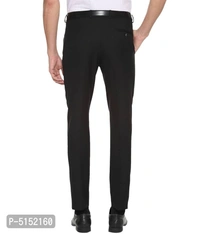 Mens Formal Black Trousers For Mens |  Jet Black Formal Trouser For Men - Black, 28 inches