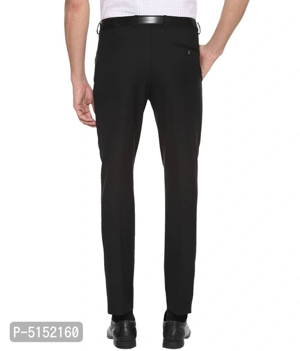 Mens Formal Black Trousers For Mens |  Jet Black Formal Trouser For Men - Black, 28 inches