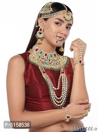 Designer Bridal Necklace set - Multicoloured