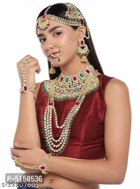 Designer Bridal Necklace set - Multicoloured