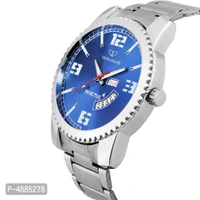 Invictus IV Series Blue Dial Men Metallic Wristwatch With Day & Date Function - Blue