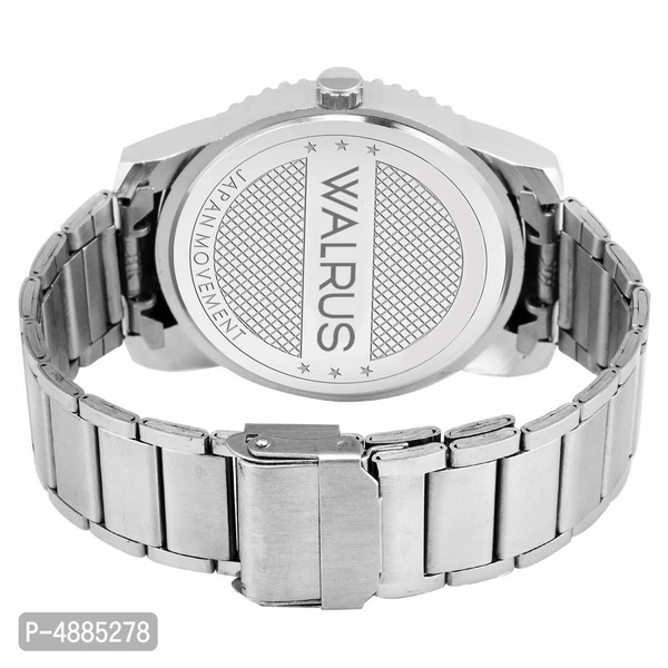 Invictus IV Series Blue Dial Men Metallic Wristwatch With Day & Date Function - Blue