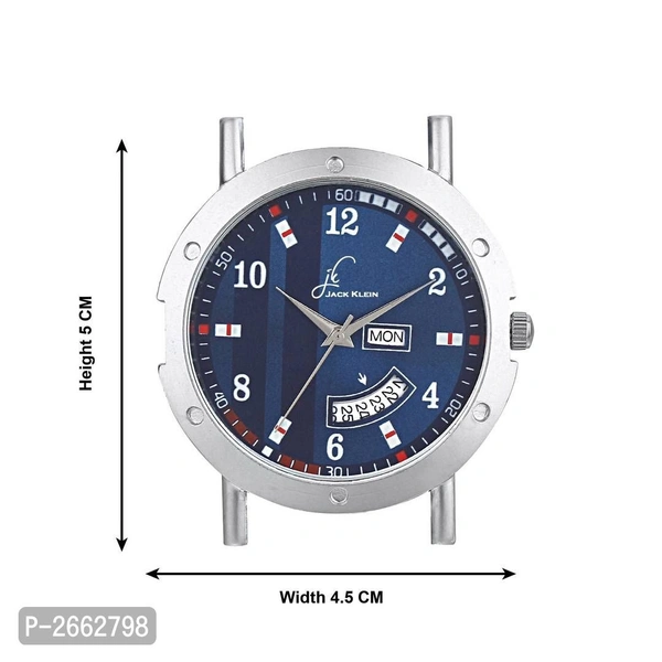 Day and Date Blue Synthetic Leather  Watch for Men - Blue