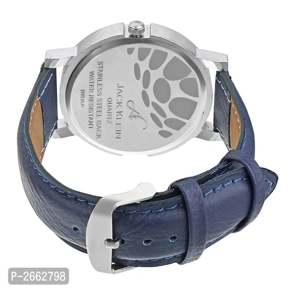 Day and Date Blue Synthetic Leather  Watch for Men - Blue