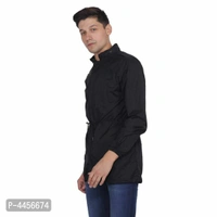 Branded High Quality Black Plain Jacket For Men's & Boy's. - Black, L(46 Inches)
