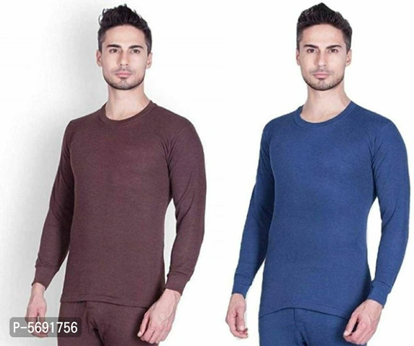 Mens Thermal Top wear Winter Innerwear - Multicoloured, 2XL(40 inches)