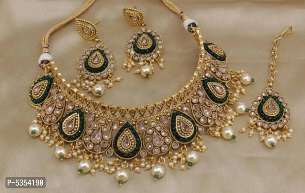 Traditional Alloy Jewellery Set for Women - Multicoloured