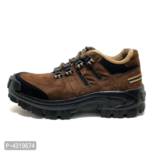 Elite Brown Synthetic Solid Boots For Men - Brown, UK6