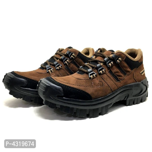 Elite Brown Synthetic Solid Boots For Men - Brown, UK6