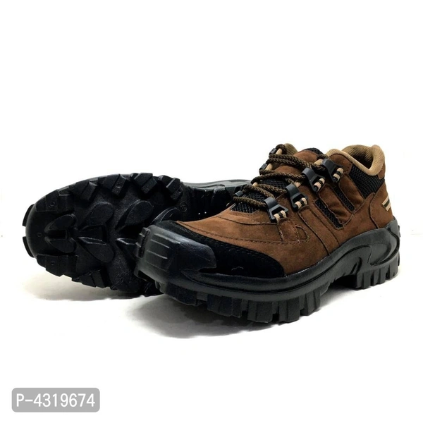Elite Brown Synthetic Solid Boots For Men - Brown, UK7