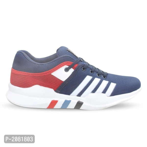 Men's Blue And Red Running Shoes - Blue, UK6